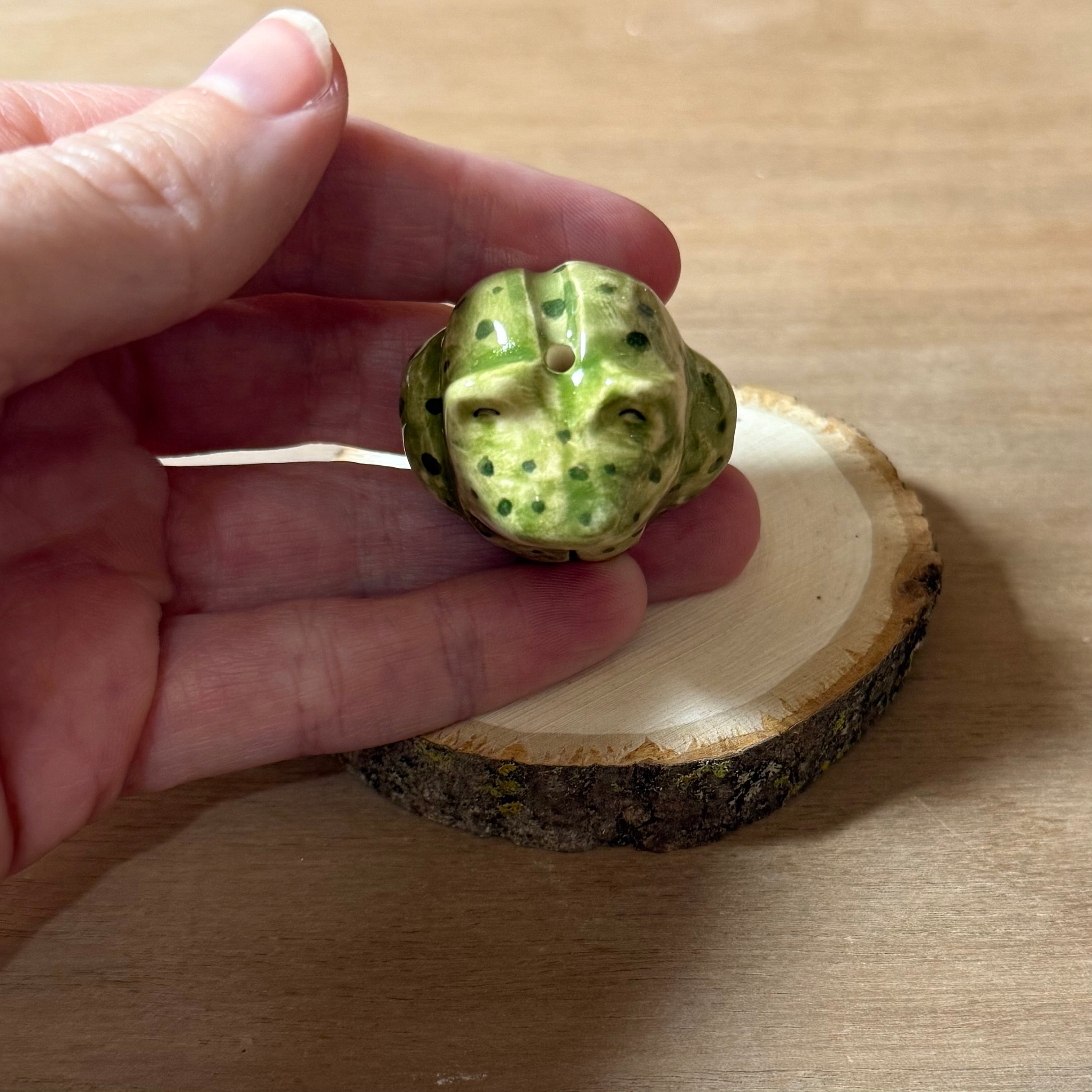 Ceramic Frog Vase Totem