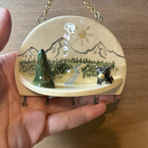 Ceramic Bear Jewelry Holder
