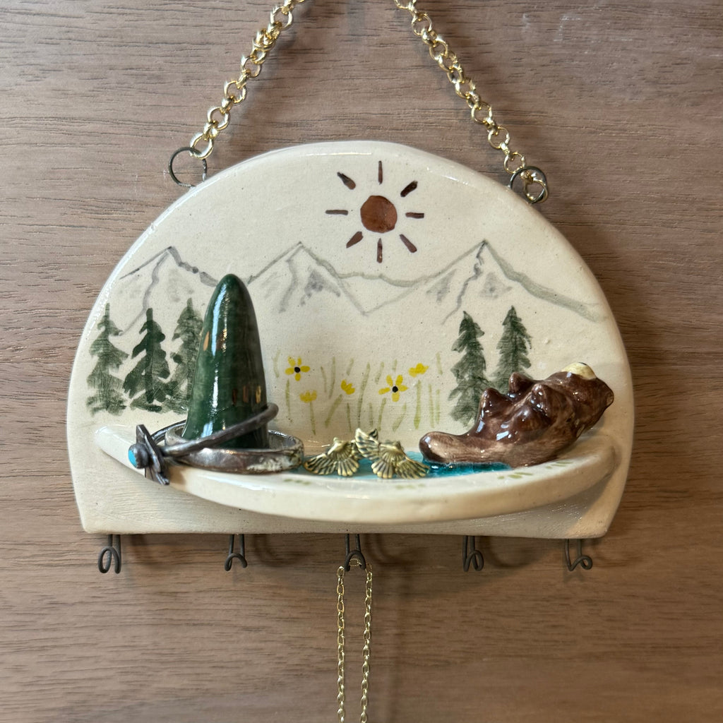 Ceramic Otter Jewelry Holder