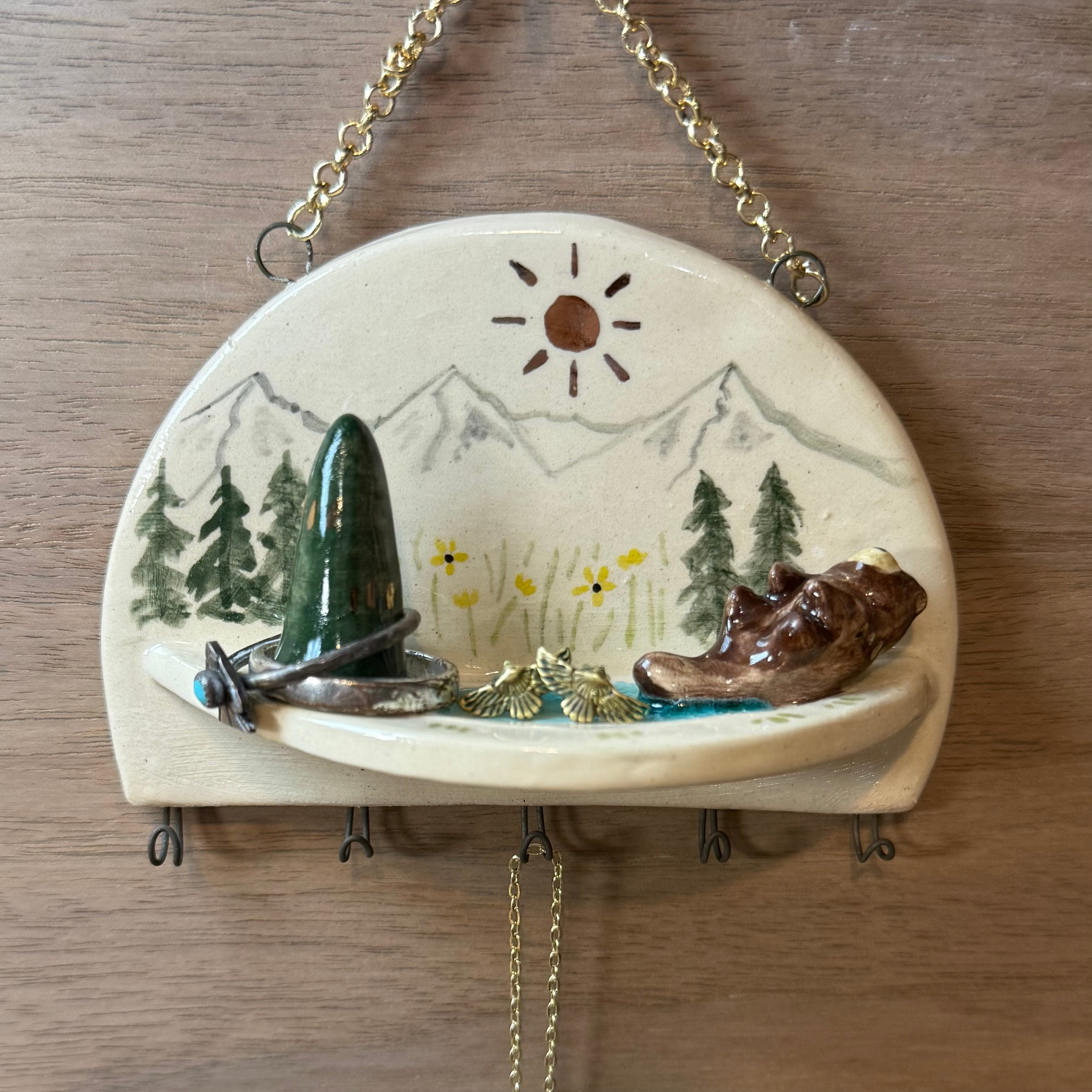 Ceramic Otter Jewelry Holder