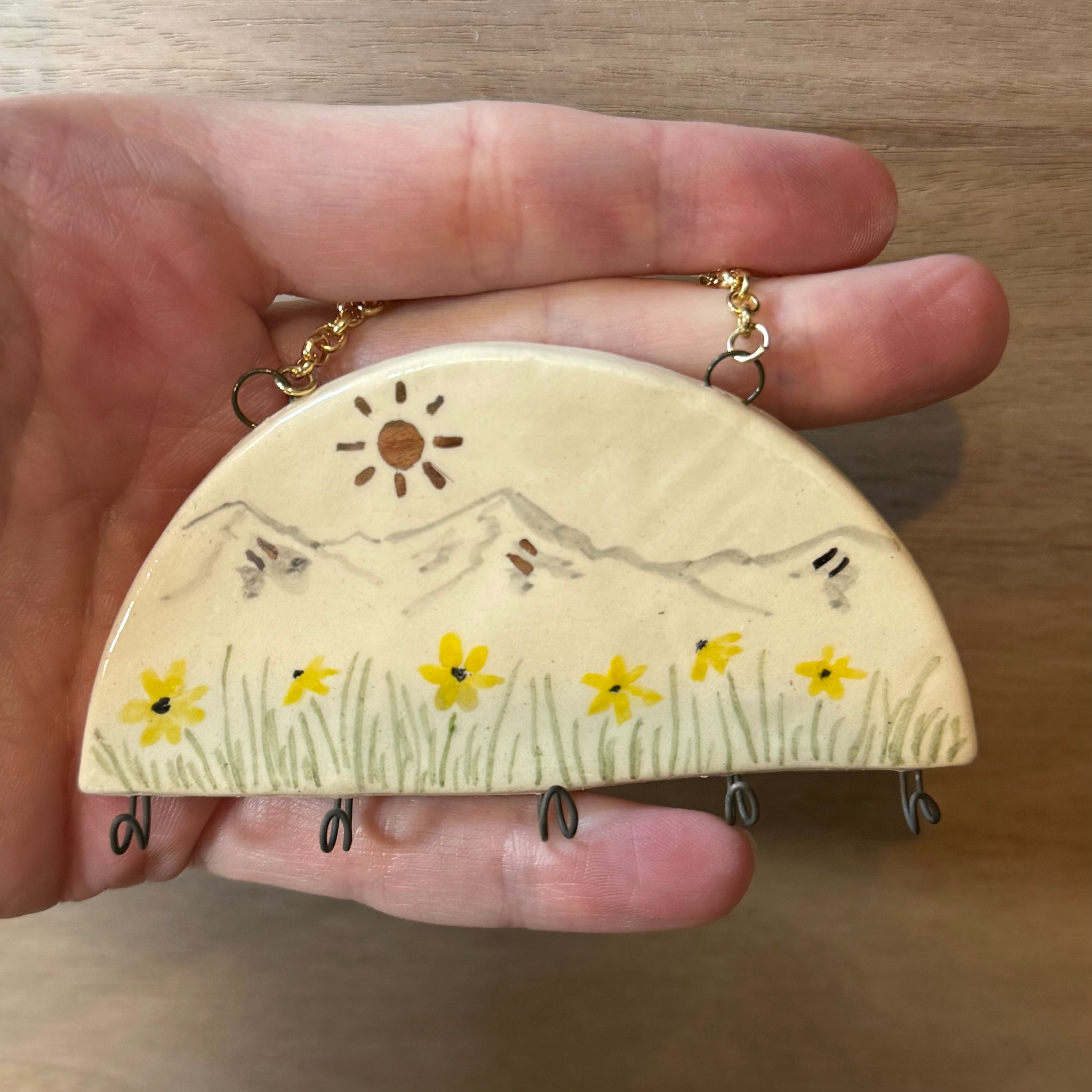 Ceramic Balsomroot Jewelry Holder