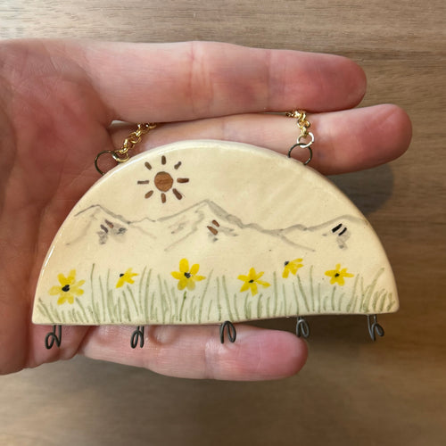 Ceramic Balsomroot Jewelry Holder