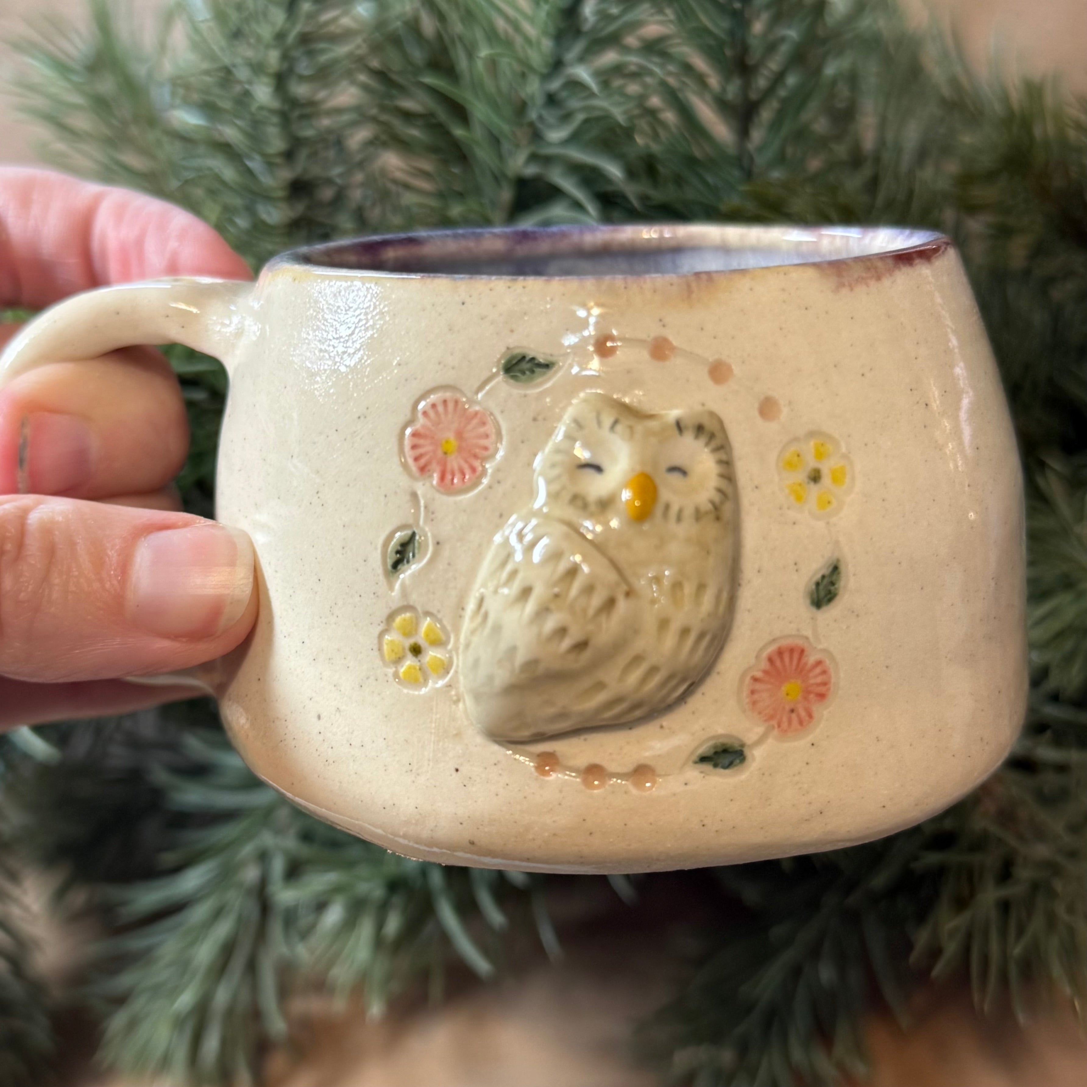 Happy Owl 8oz Ceramic Mug
