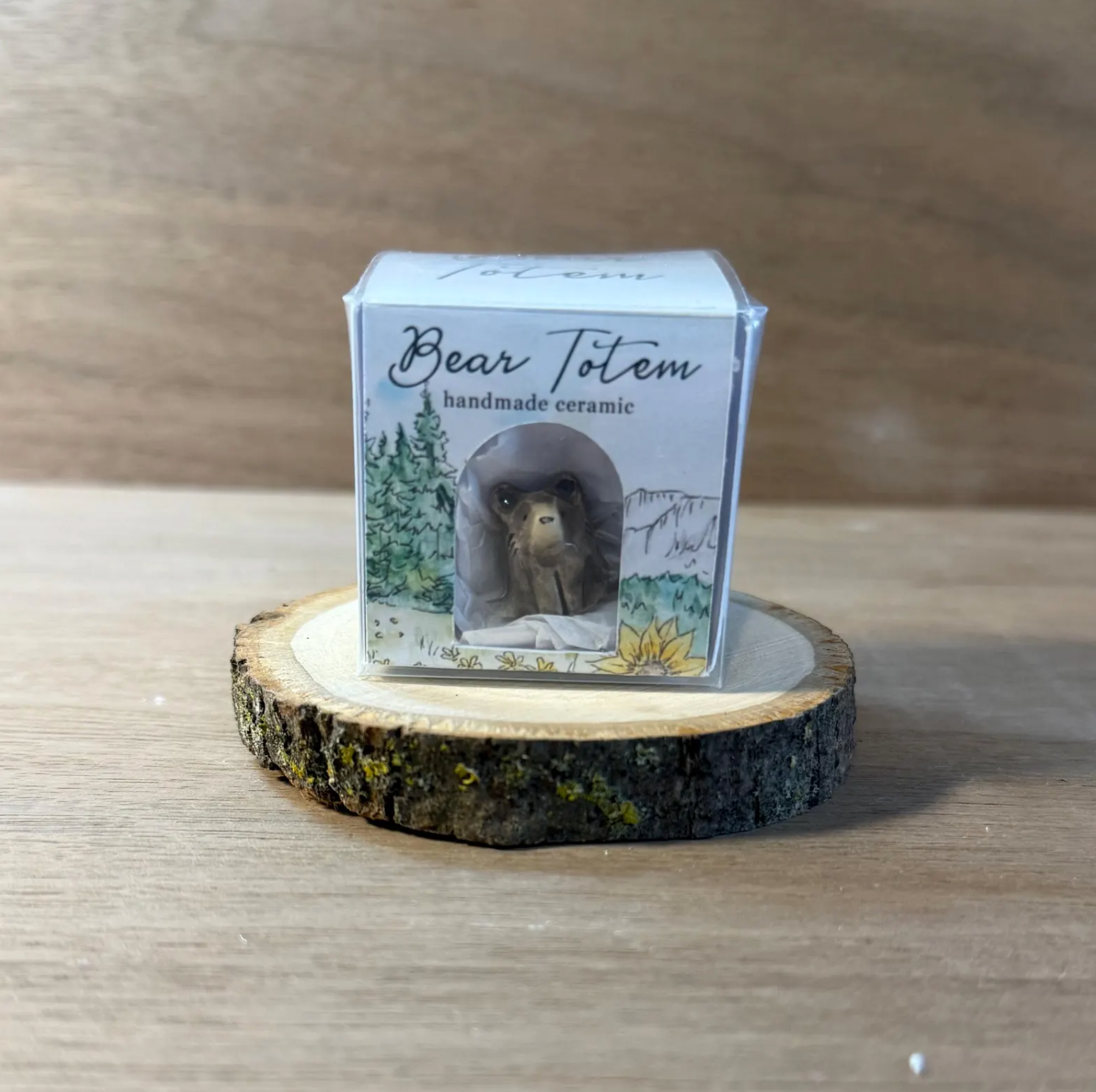 Tiny Ceramic Spirit Bear Totem