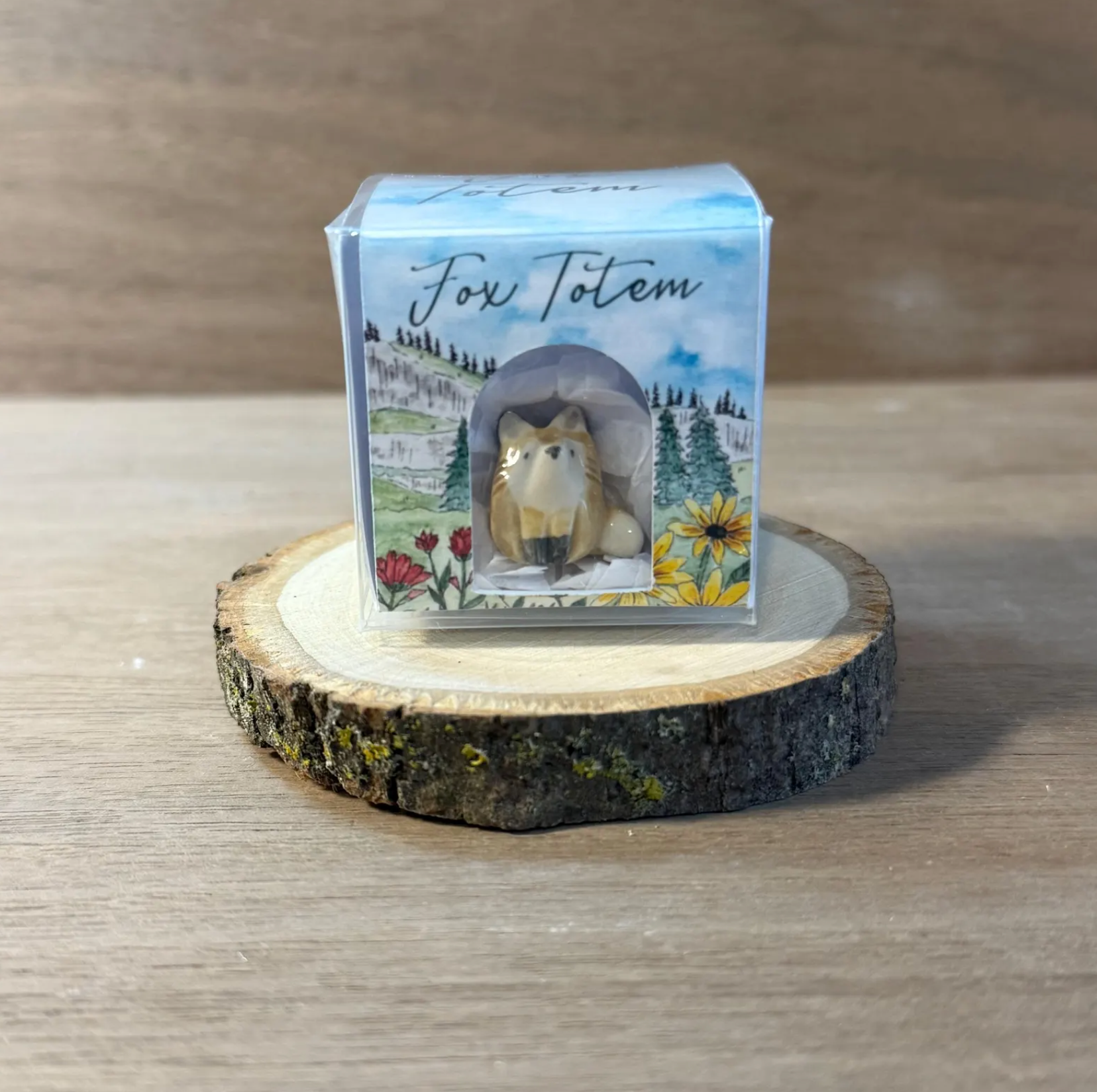 Tiny Ceramic Spirit Fox Totem