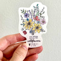 Among The Wildflowers Sticker